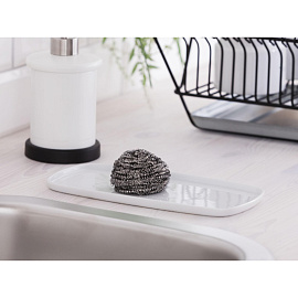 Губка-мочалка для посуды York Мини металлическая 6x6 см 18 г