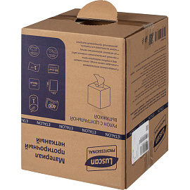 Материал протирочный нетканый в рулоне с центральной вытяжкой Luscan Professional W1 400 листов 32x38 см белый 1-слойный 60 г/кв.м