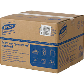 Нетканый протирочный материал Luscan Professional W1 белый 1100 листов в рулоне