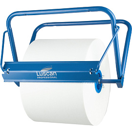 Диспенсер для протирочных материалов в рулонах Luscan Professional настенный стальной синий
