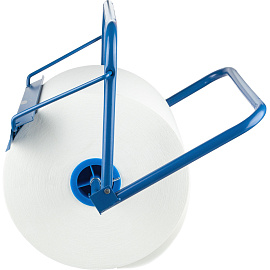 Диспенсер для протирочных материалов в рулонах Luscan Professional настенный стальной синий