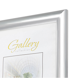 Рамка Мирам А4 21x29.7 см пластиковый багет 14 мм серебристая