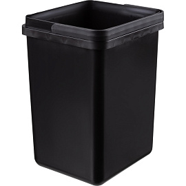 Ведро мусорное 11 л пластик чёрное (33x24x19.3 см)