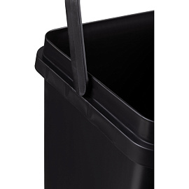 Ведро мусорное 11 л пластик чёрное (33x24x19.3 см)