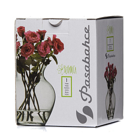 Ваза для цветов Pasabahce ботаника прозрачная (высота 14.4 см)