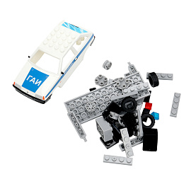 Конструктор пластиковый "АВТОМОБИЛИ", 28-42 детали, ГОРОД МАСТЕРОВ