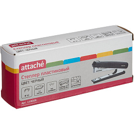 Степлер Attache 8209 до 12 листов черный (скобы № 10, с антистеплером)