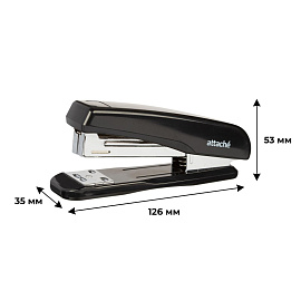 Степлер Attache 8215 до 25 листов черный (скобы № 24/6, 26/6)