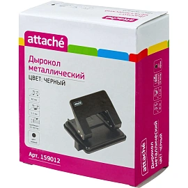 Дырокол Attache WD204 до 16 листов черный фото Дырокол Attache WD204 до 16 листов черный