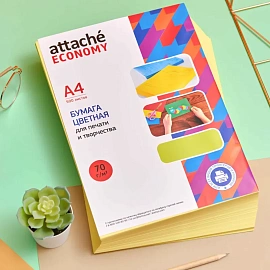 Бумага цветная для печати Выбор есть желтый пастель (А4, 70 г/кв.м, 500 листов)