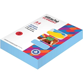 Бумага цветная для печати голубой пастель (А4, 70 г/кв.м, 500 листов)