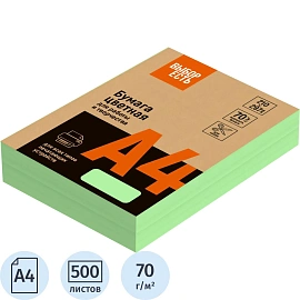 Бумага цветная для печати Выбор есть зеленый пастель (А4, 70 г/кв.м, 500 листов)