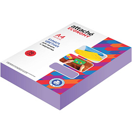 Бумага цветная для печати фиолетовый пастель (А4, 70 г/кв.м, 500 листов)