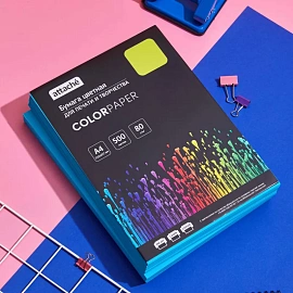 Бумага цветная для печати Attache голубой интенсив (А4, 80 г/кв.м, 500 листов)