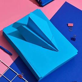 Бумага цветная для печати Attache голубой интенсив (А4, 80 г/кв.м, 500 листов)