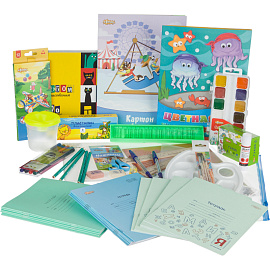 Набор первоклассника Комус Класс для мальчика 60 предметов