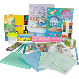 Набор первоклассника Комус Класс (№1 School) для девочки 60 предметов