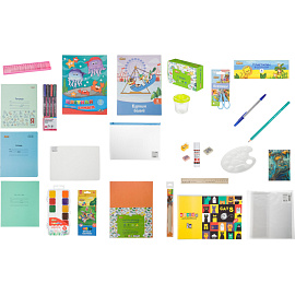 Набор первоклассника Комус Класс (№1 School) для девочки 60 предметов