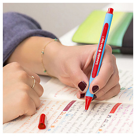 Ручка шариковая Schneider "Slider Edge F" красная, 0,8мм, трехгранная фото Ручка шариковая Schneider "Slider Edge F" красная, 0,8мм, трехгранная