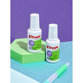 Корректирующая жидкость (штрих) Комус быстросохнущая 20 мл (морозостойкая)