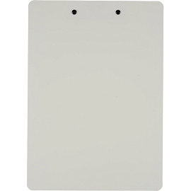 Папка-планшет с зажимом Deli А4 пластиковая серая с линейкой