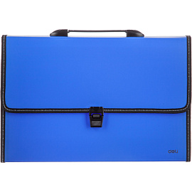 Папка-портфель пластиковая Deli А4+ (38.5x27.5x4 см, 13 отделений)