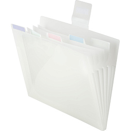 Папка-органайзер Deli А4 белая 5 отделений (325х260 мм)