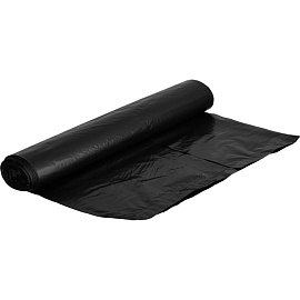 Мешки для мусора 120 л черные (ПНД 40 мкм, 10 штук)