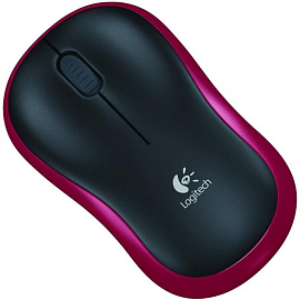 Мышь беспроводная Logitech M185 красная (910-002240/910-002633)