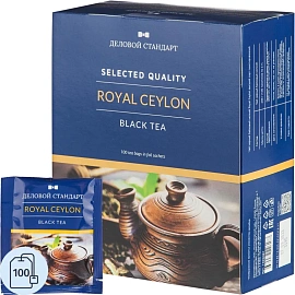 Чай черный Деловой Стандарт Royal Ceylon 100 пакетиков