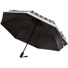 Зонт женский автомат Орнамент белый (HD-U08)