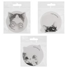 Самоклеящийся блок MESHU "Cute Notes",40л., ассорти, европодвес фото Самоклеящийся блок MESHU "Cute Notes",40л., ассорти, европодвес