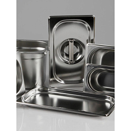 Гастроемкость Luxstahl GN 1/1 53x32.5x2 см 2.5 л нержавеющая сталь
