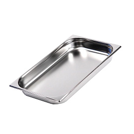 Гастроемкость Luxstahl GN 1/1 53x32.5x6.5 см 9 л нержавеющая сталь (га03)