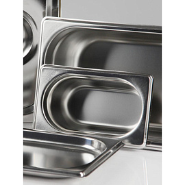 Гастроемкость Luxstahl GN 1/1 53x32.5x20 см 28 л нержавеющая сталь фото Гастроемкость Luxstahl GN 1/1 53x32.5x20 см 28 л нержавеющая сталь