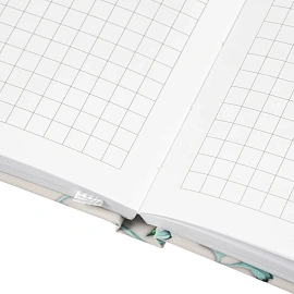 Блокнот Attache Selection Цветы А6 96 листов разноцветный в клетку на сшивке (105х165 мм)