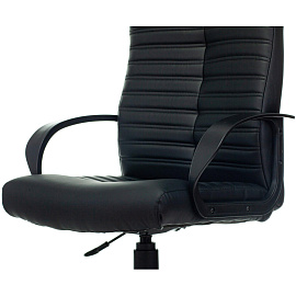 Кресло для руководителя Easy Chair 657 PU чёрное (экокожа, пластик)