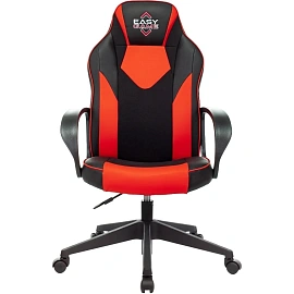 Кресло игровое Easy Game 905TPU красное/чёрное (экокожа, пластик)