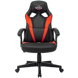 Кресло игровое Easy Game 906TPU красное/чёрное (экокожа, пластик)
