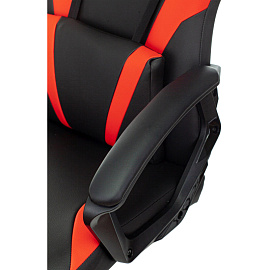 Кресло игровое Easy Game 906TPU красное/чёрное (экокожа, пластик)