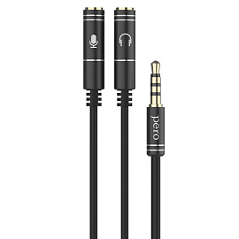 Удлинитель Pero mini-jack 3.5 мм - mini-jack 3.5 мм - mini-jack 3.5 мм 0.34 метра (4603768350927) фото Удлинитель Pero mini-jack 3.5 мм - mini-jack 3.5 мм - mini-jack 3.5 мм 0.34 метра (4603768350927)