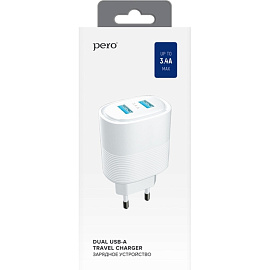 Сетевое зарядное устройство Pero TC08 17 Вт (4603768350859)
