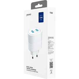Сетевое зарядное устройство Pero TC08 17 Вт (4603768350859)