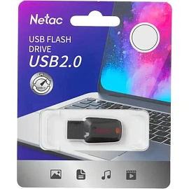 Флешка USB 2.0 64 ГБ Netac U197 (NT03U197N-064G-20BK)