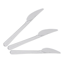 Нож одноразовый прозрачный 180 мм 2000 штук в упаковке