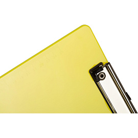 Папка-планшет с зажимом Attache A4 пластиковая желтая