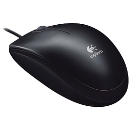 Мышь проводная Logitech B100 черная (910-003357)