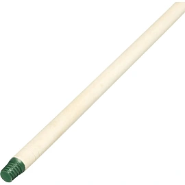 Черенок для инвентаря деревянный d24 мм 120 см 1 сорт с пластиковой резьбой