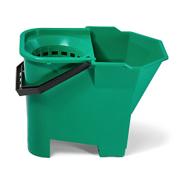 Ведро с отжимом SYR Bull Dog 15 л пластик зелёное