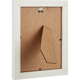 Рамка с паспарту Комус (Attache) А5 15x20 см МДФ багет 18 мм белая